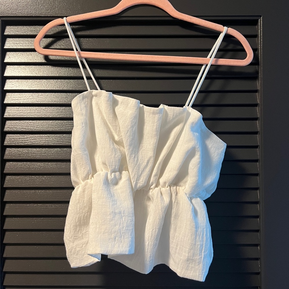Zara White Tank Top